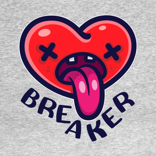 Cute Heart Breaker Funny Valentines Shirt Boys Girls by teeleoshirts